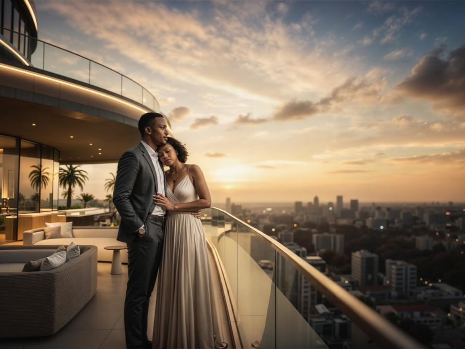 photo of a happy apartment buyer with wife- in the post "Do You Really Need a Real Estate Agent to Buy an Apartment?"